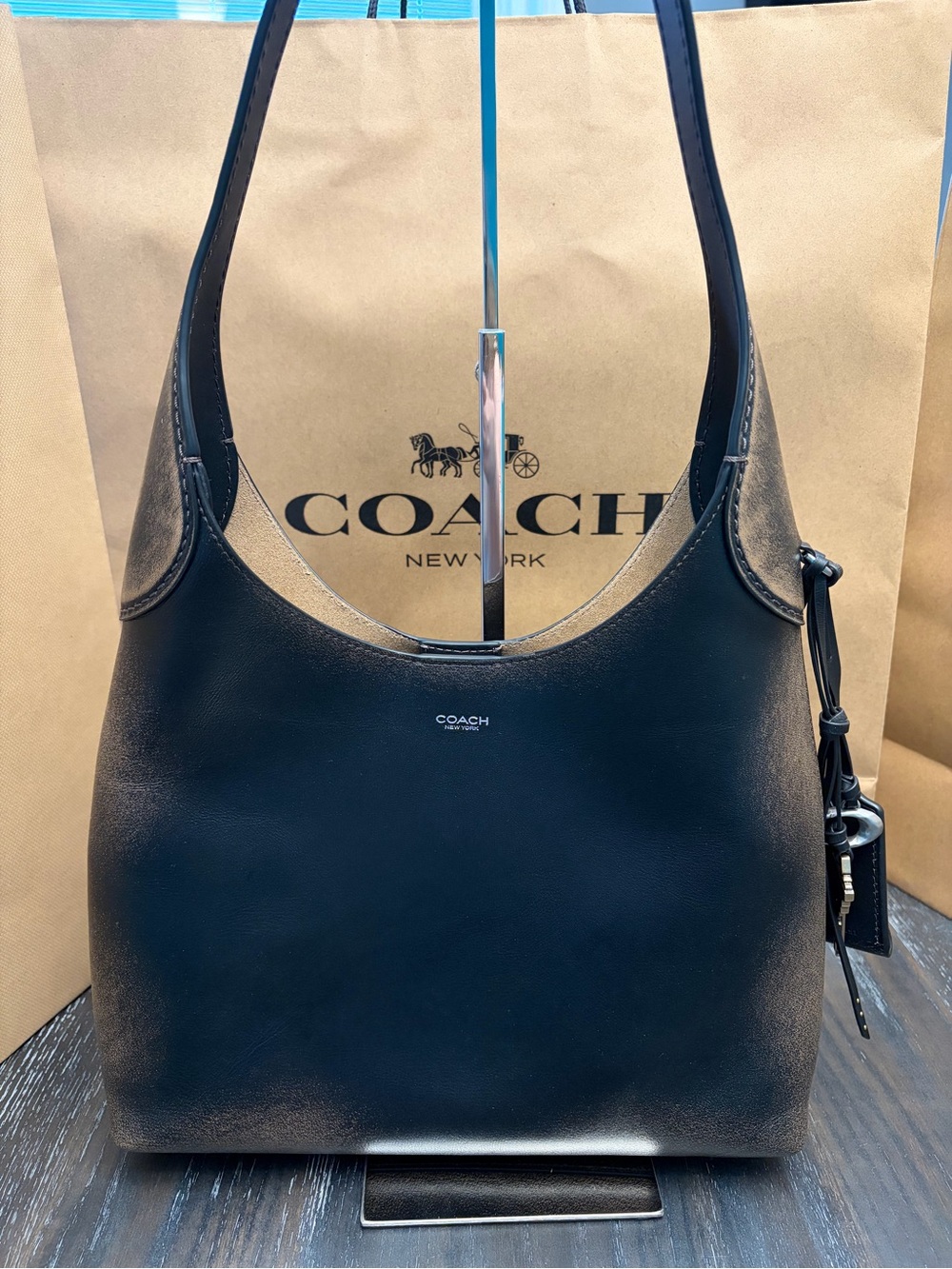 Coach Brooklyn 28 in Loved Leather